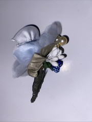Boutonnière Light Blue Flower Pin Wedding Men’s Unisex Prom