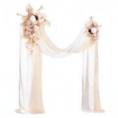 Ling’s Moment Spring Wedding Arch Flowers Kit Pack of 4, 2pcs Hanging Flower …