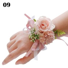 Wrist Groom Boutonniere Gifts Flower Party Bridesmaid Corsage Rose Bride