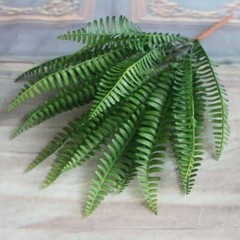 3Pcs Plastic Lifelike Artificial Fern Foliage Bush Plants Indoor Outdoor Decor