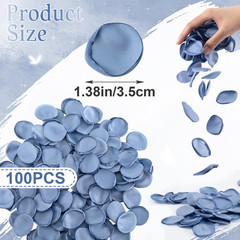100pcs Silk Rose Petals, Artificial Flower Petals, Realistic Scatter Wedding Dec