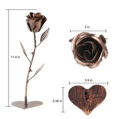 AevrBlos Copper Rose 7th for Wife, – 7th/22th Anniversary Gift