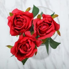 RED 24 Artificial 31″ Long Stem Silk ROSE FLOWERS Party Event Decorations