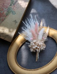 Miniature Dried Flower Bouquet (Pack of 6), Small Dried Pampas Grass, Small D…