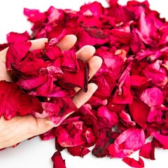 16oz Dried Rose Petals Bulk for Weddings, Bath, Confetti, Flower Girl Decor – 80