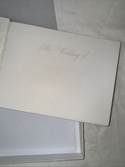 Vintage cloth cover Anna Griffin guestbook Romantic Wedding Classy