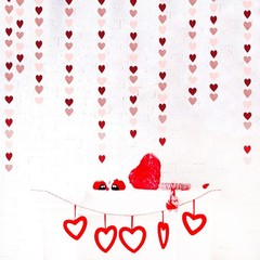 Rose-Gold Pink Burgundy-Red Party-Decorations Rose Gold Red Heart