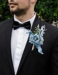 Wrist Corsage Wristlet and Boutonniere Set for Wedding Bridesmaid Mother Gran…