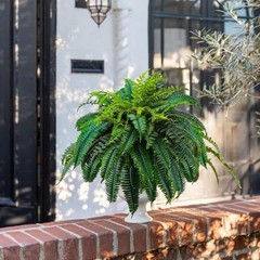 88 Leaves Fake Ferns, Large Artificial Boston Fern, Faux Fern Plants for Home,