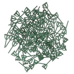 100pcs Green Corsages for Wedding Supplies Floral Ribbon Brooch DIY