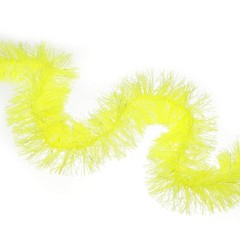 6.6Ft Feather Boa, 4 Pcs Artificial Fluffy Feather Boas, Fluorescent Yellow
