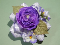 Purple Pin Corsage/Package Topper – Special Day Mother Birthday Anniversary Prom