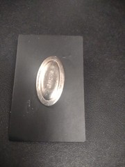Silvery Metal Calla Lily Bout Magnet, Attach Boutonniere w/o Pins “Vine Silver”
