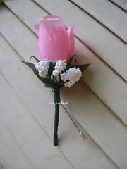 Pink~Open Rose Pin Corsage~Wrist~Boutonniere~wedding~Prom~party~Ouinceanera