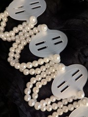 7 Pieces Corsage Wristlet Elastic Pearl Wrist Bands Wedding Wrist DIY Faux Flow