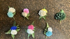 Small Sola Flower Corsage 4” “It’s a Girl/Boy” Child-size