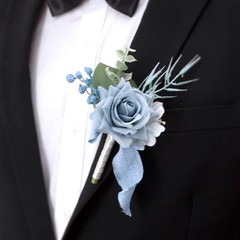 4 PCS Corsage and Boutonniere Set Wrist Flower Accessories V4Q28548