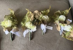 Sola Wood Artificial Wooden Wedding bouquets/flowers. Boutonnières-Amazon