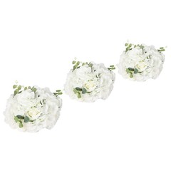 Flower Ball Arrangement Bouquet 10 Pcs 11.8inch Diameter Fake Flower Balls