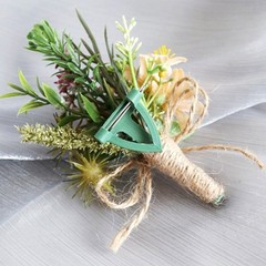 5Pcs Boutonniere for Newlyweds Bridals Grooms Wedding Corsages Handmade Jewelry