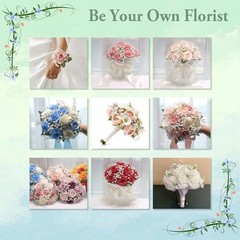 30 PCS 5 Bundles Small White Flowers Artificial Flowers Babys White-30pcs