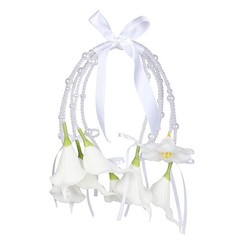Realistic Silk Flower Bridal Bouquet Artificial Floral Hoop Wreath For Weddings