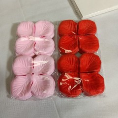 Bags Lettered w/ I LOVE YOU, Heart Shaped Lights & Red & Pink Fake Flower Petals