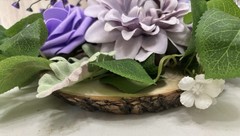 Wedding Shower Shades Of Purple 4 Table Silk Floral Arrangements Box 3