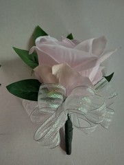 Hand Made pin on Corsage and boutonniere Set