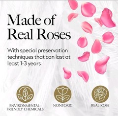 27 Pink Forever Roses In A Heart Shaped Box. Perfect Gift
