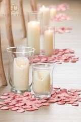 200pcs Dusty Pink Rose Petals for Weddings, Flower Girl Baskets, Aisle Decor, Pa