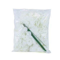 IVORY 10 Silk Hydrangea Flowers Heads Stems Wedding Party Events Centerpieces
