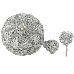 Wedding Bouquet with Silver Luxury Artifical Diamond,Set Including Bouquets, …