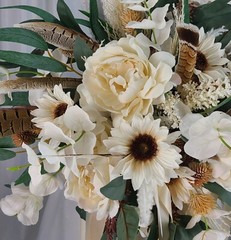 Late Winter Boho Faux Silk Wedding Bouquet