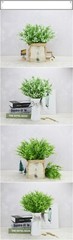 US 4pcs UV Resistant Wheat Grass Improve Your Home Style Decorative Ornament