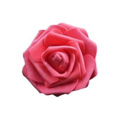 Artificial Fake Flowers Foam 7.5cm Rose Head For Wedding Decorations DIY Wreaths