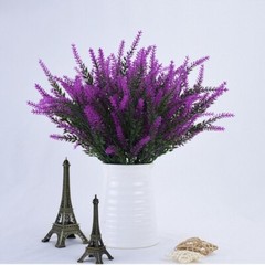 4pcs Artificial Lavender Plants Fake Flower Decorate Wedding Party Autumn Vibes