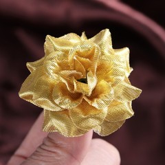 50Pcs Golden Artificial Silk Rose Flowers for Wedding and Home Decor