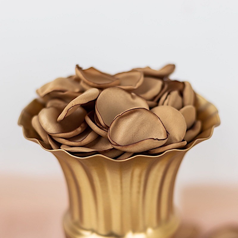 400 GOLD Silk Rose Petals Matte Artificial Flowers Table CONFETTI Party