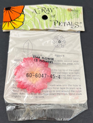 NOS 6 Packs Mangelsen’s A-Ray of Petals Pink Star Flower Petals 12 per Pack=72