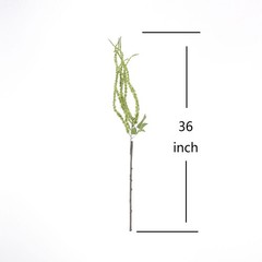 2 pcs 36 in Green Artificial Amaranthus Plant Strands Stems Wedding Decorations