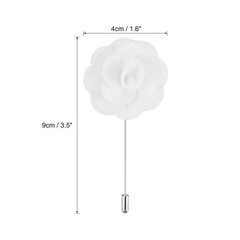 12Pcs Rose Boutonniere Pins Groom Wedding Boutonnieres for Men