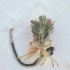 Floral boutonniere, Groom Dried Real Flowers Boutonniere