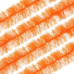 6.6Ft Feather Boa, 4 Pcs Artificial Fluffy Feather Boas, Orange Yellow