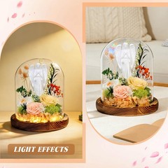 Harmolia Birthday Gifts for 40 50 60th Women Fresh Flowers Small, Champagne