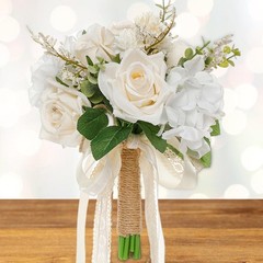 Wedding Bouquet for Bride Bridal Bouquet with Ribbons Elegant Decorative Bride