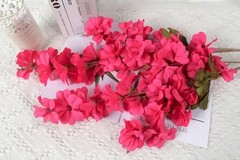 5 Pcs Delphinium Artificial Flowers 39.76” Fake Larkspur Flowers for Hot Pink
