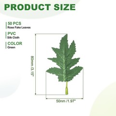 Small Chrysanthemum Fake Leaves 50 Pcs Artificial Plants Greenery Decorations
