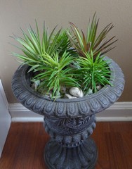 5 Artificial Grass Agave And Mini Pine Tree Succulents Plants Home Garden Decor