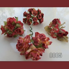Artificial 🌺 Flowers LOT Floral Decor Wedding Crafts Pink Red Gold Silver Peach